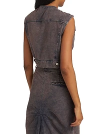 Sleeveless Denim Waistcoat
