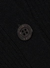 Rib-Knit Polo Minidress