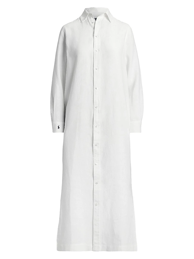 Linen Midi Shirtdress