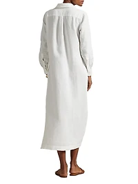 Linen Midi Shirtdress