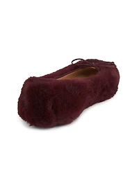 Lou Faux Fur Ballet Flats