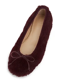 Lou Faux Fur Ballet Flats