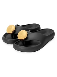 LOEWE x Paula's Ibiza Foam Pebble Toe Post Sandals
