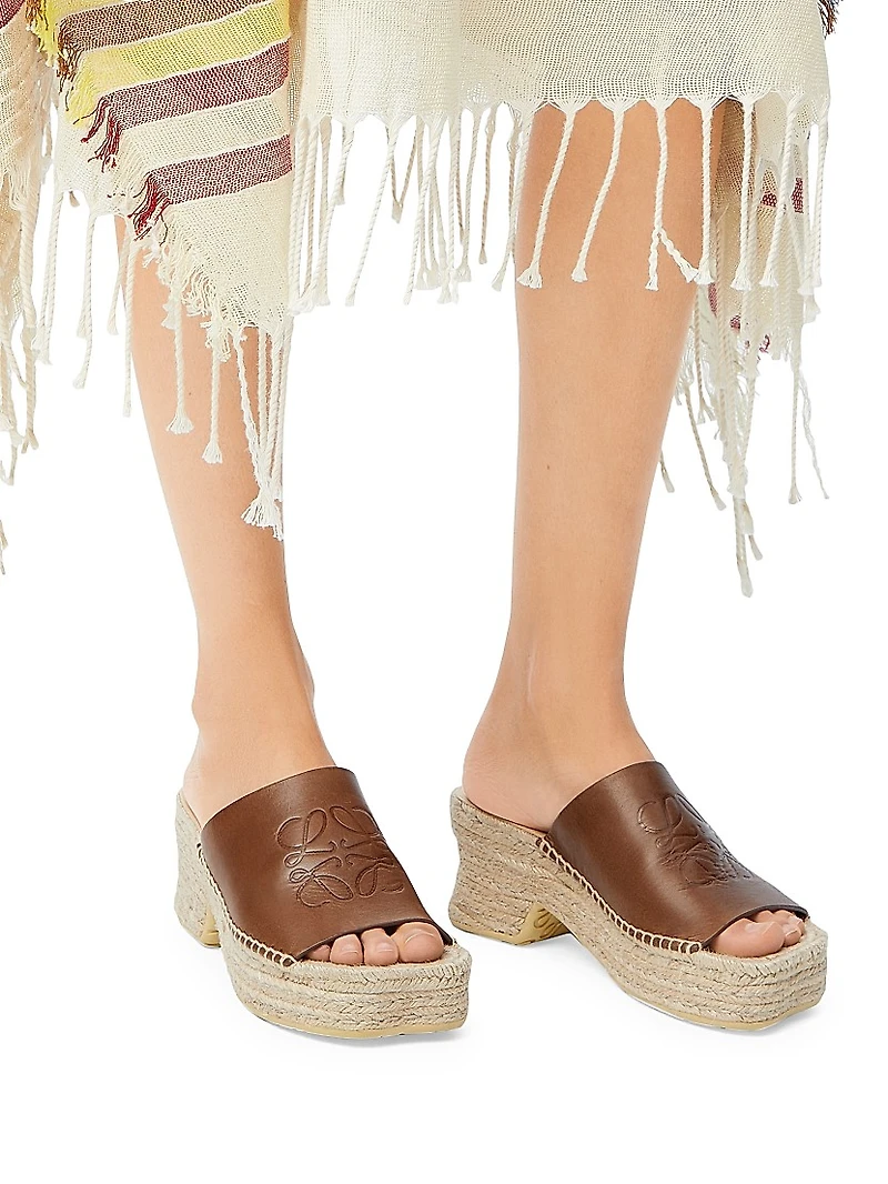 LOEWE x Paula's Ibiza Petal 80MM Platform Espadrilles