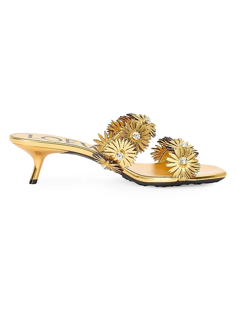 LOEWE x Paula's Ibiza Petal Flower 45MM Leather Sandals
