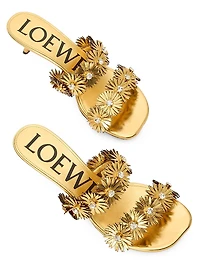 LOEWE x Paula's Ibiza Petal Flower 45MM Leather Sandals