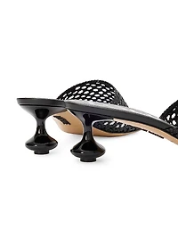 LOEWE x Paula's Ibiza Toy 45MM Mesh-Leather Sandals