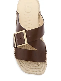 LOEWE x Paula's Ibiza Petal Woven Leather Espadrilles