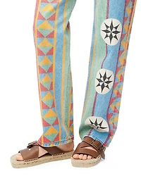 LOEWE x Paula's Ibiza Petal Woven Leather Espadrilles