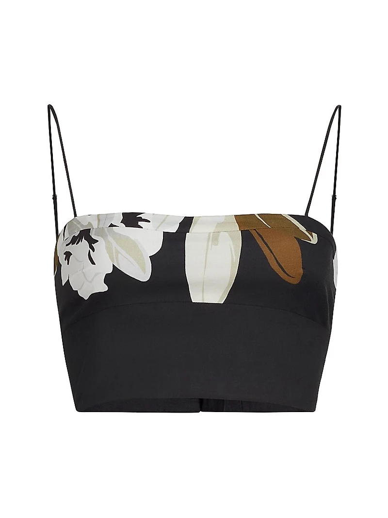 Bex Floral Cotton Voile Crop Top