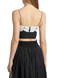 Bex Floral Cotton Voile Crop Top