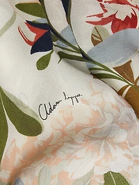 Lottie Floral Crêpe De Chine Pleated Blouse