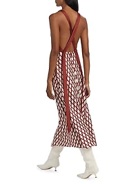 Sunita Printed Silk Midi-Dress