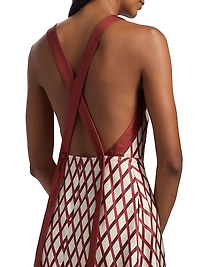 Sunita Printed Silk Midi-Dress