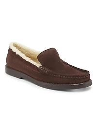 Jane Faux Shearling-Lined Suede Loafers