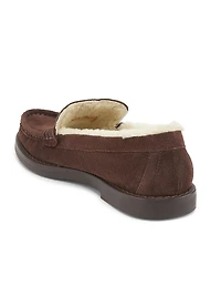 Jane Faux Shearling-Lined Suede Loafers