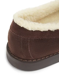 Jane Faux Shearling-Lined Suede Loafers