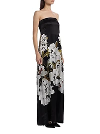 Marais Floral Silk Charmeuse Dress