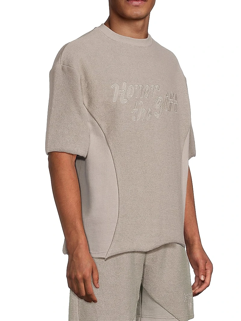 Block Party Reverse Terry Crewneck T-Shirt