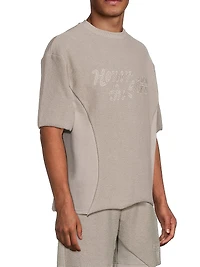 Block Party Reverse Terry Crewneck T-Shirt