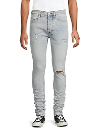 Van Winkle Embroidered Skinny Jeans