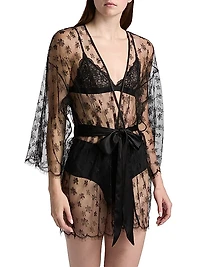 Floral Lace Robe