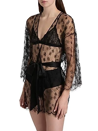 Floral Lace Robe