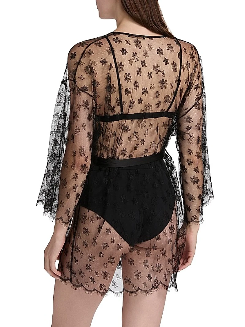 Floral Lace Robe