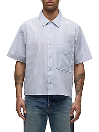 Rex Striped Cotton Poplin Shirt