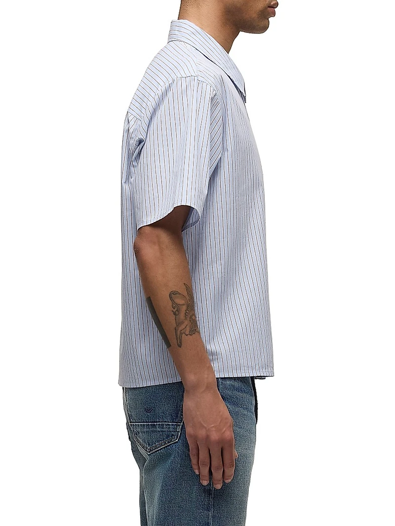 Rex Striped Cotton Poplin Shirt