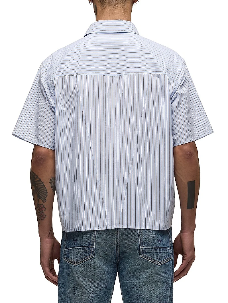 Rex Striped Cotton Poplin Shirt