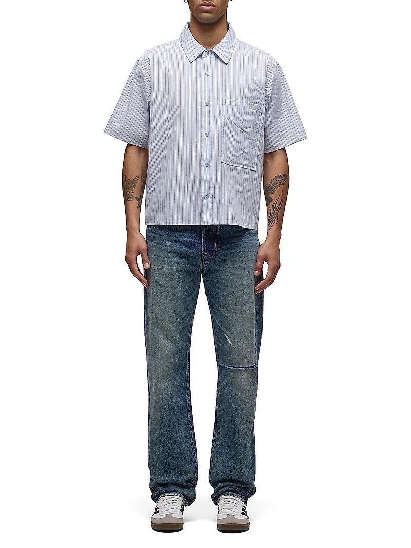 Rex Striped Cotton Poplin Shirt