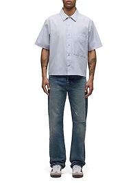 Rex Striped Cotton Poplin Shirt