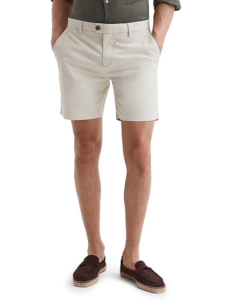 Wicket Stretch-Cotton Shorts