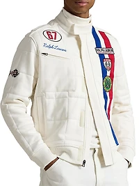 Stretch Double-Knit Track Jacket