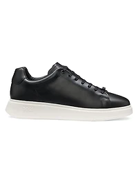 Leather Trainer Sneakers with Rubber Outsole