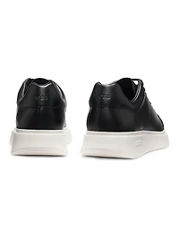 Leather Trainer Sneakers with Rubber Outsole