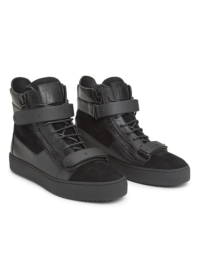 Ru50040 Leather High-Top Sneakers