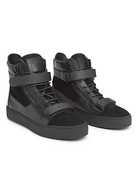 Ru50040 Leather High-Top Sneakers