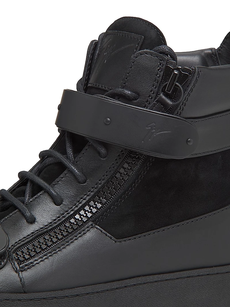 Ru50040 Leather High-Top Sneakers