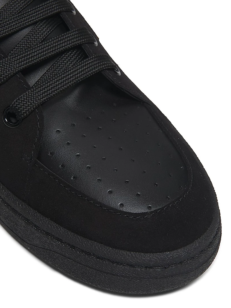 Leather & Suede Low-Top Sneakers