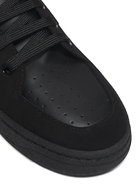 Leather & Suede Low-Top Sneakers