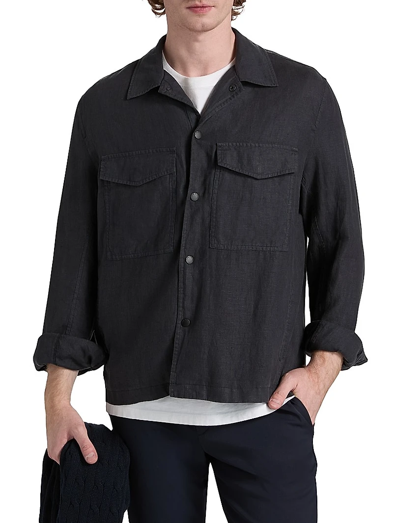 Angus Linen Shirt Jacket