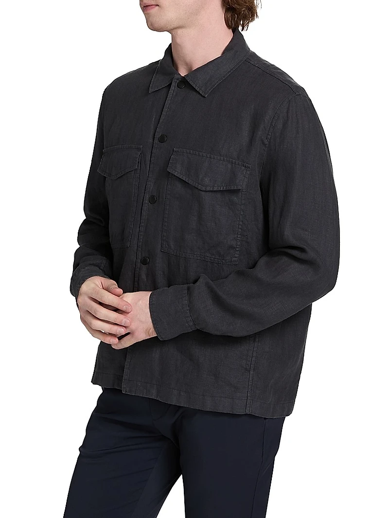 Angus Linen Shirt Jacket
