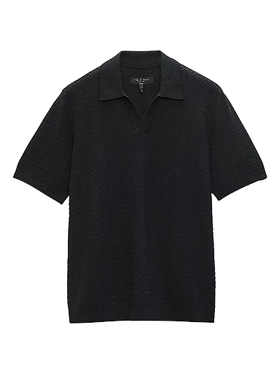 Zuma Toweling Herringbone Polo Shirt