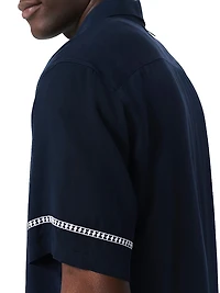 Dalton Embroidered Short-Sleeve Shirt