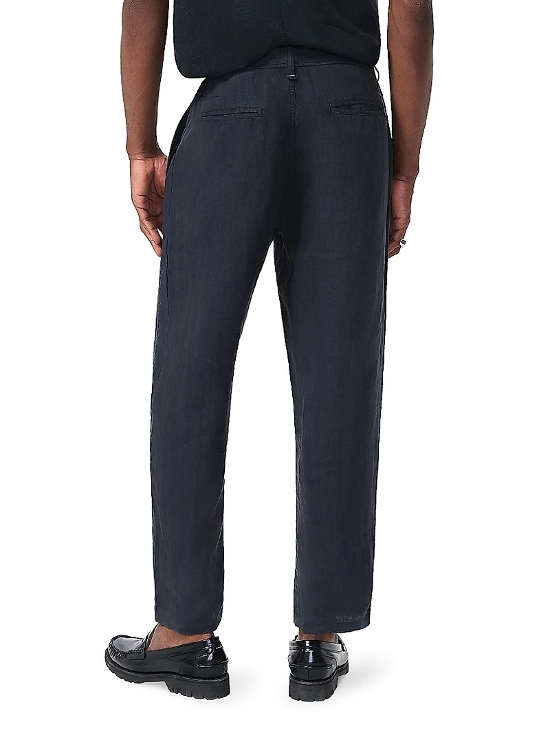 Tapered Linen Trousers