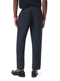 Tapered Linen Trousers