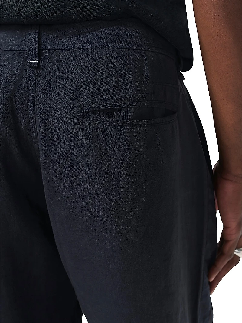 Tapered Linen Trousers