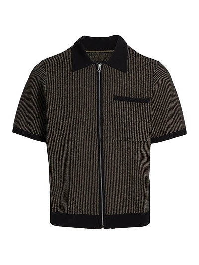 Zuma Jacquard Full-Zip Shirt